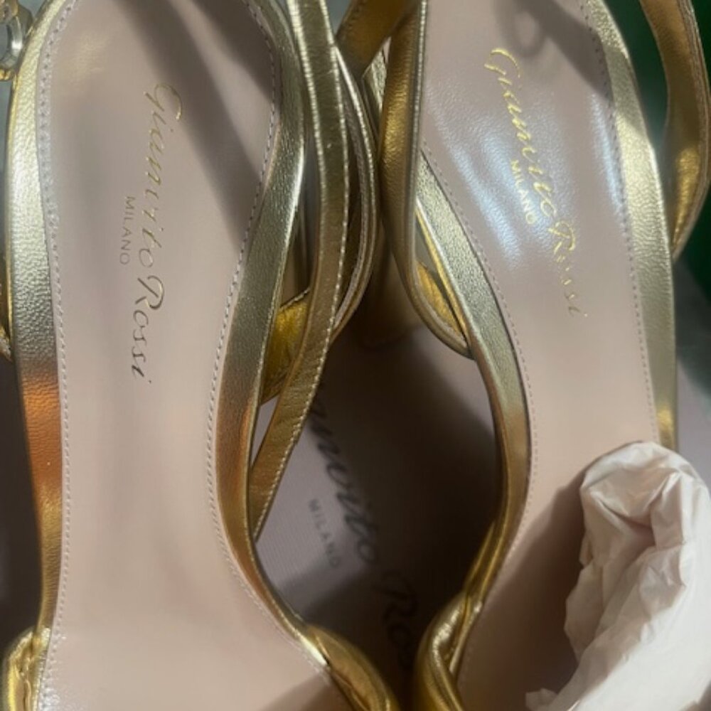 Gianvito Rossi Amour Nappa Silk Mekong Milano - Picture 2 of 5